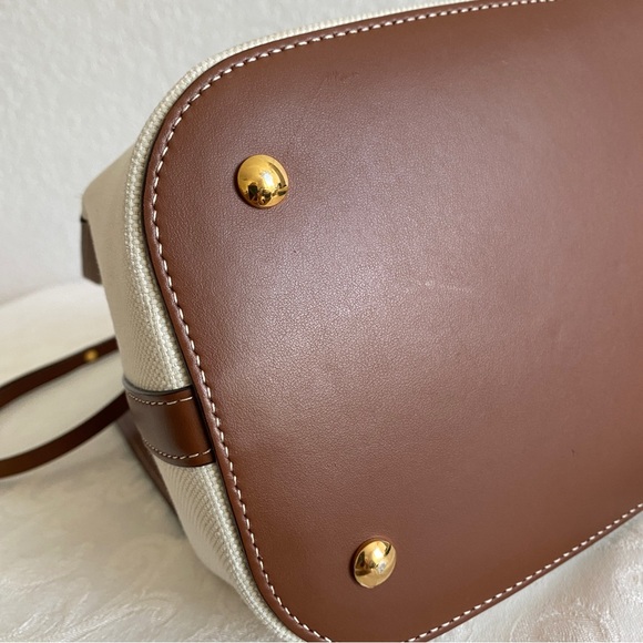 Burberry Logo Graphic Canvas Bucket Bag - Picture 10 of 14